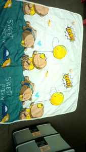 Kids Anti-Mosquito Cooling Blanket feather fabric abrasion resistant 110x145cm