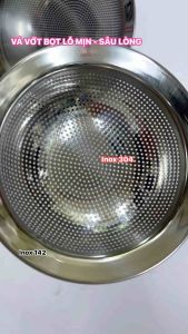 VỚT BỌT LỖ MỊN - SÂU LÒNG INOX 304.