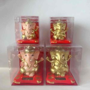 Fengshui Solar Ganesha Deity Lord Ganesh Elephant God Figurine (Success and Wealth)