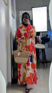 LC1671 Premium Oversized Dress Tipis Summer Fashion Terbaru