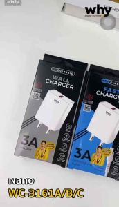 Why 3161 Nano ชุดชาร์จ 20w 3A หัว USB A+สาย ทนร้อน แข็งแรง Fast Charger set สายชาร์จเร็วมาก Speed charger ชุดสายชาร์จ Oppo ✅ สายชาร์จ Micro USB สำหรับ Android