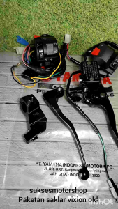 Paketan Saklar Set Kiri Kanan Sein & Stater Yamaha Vixion Old + Master Rem Assy Rumah Minyak Rem + Dudukan Kopling + Handle Set + Swit Rem Depan