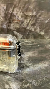 BAYAR DITEMPAT -TERMURAH Korek Api Bara Gas Led Waterproof Transparant ZB-039