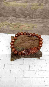 gelang kayu NOGOSARI NAGASARI UKIR BUNGA PREMIUM A56