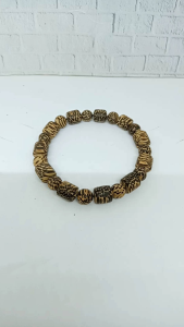 gelang kayu LIWUNG MACAN BULAT KOMBINASI TABUNG A70