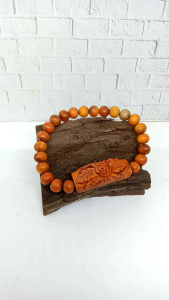 gelang kayu BAJAKAH ASLI UKIR BUNGA A59