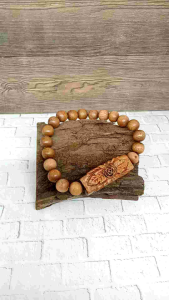 gelang kayu SETIGI SETEGI SANTEGI LAUT UKIR BUNGA A57