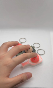 Pickleball Paddle Fidget Clicker Keychain – Pickleball-Inspired Design