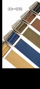 Ikat pinggang pria sabuk pria nylon canvas kepala besi