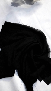 Kain Sifon Silk JetBlack A L:150cm
