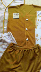 3 Stel Baju Bayi Kutung Seri Terbaru