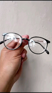 Kacamata Lensa Minus Oval -0.50 sd -4.00 Kacamata Minus Pria Wanita