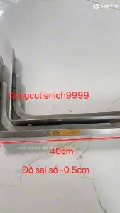 (1 cặp) ke góc inox 304 thanh đỡ chữ L bằng inox 304(20cm hoặc 25cm) tặng kèm vít inox và tắt kê nhựa