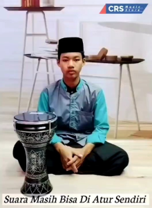 Dumbuk Pinggang 8 inch Gold Hitam Mika Hitam