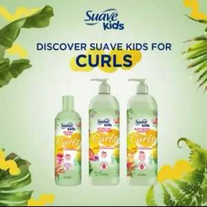 พร้อมส่ง แชมพู /ครีมนวด ผมเด็ก สำหรับผมหยิกฟู Suave Kids For Curls Detangling Conditioner/ Shampoo 488 mL ราคา 490- บาท