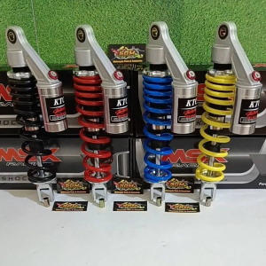 SHOCK ABSORBER/ SHOCKBREAKER SINGLE COPY RACING TABUNG ATAS 310MM 330MM MATIC UNIVERSAL VARIO 110 125 150-MIO-BEAT-LEXI-SCOOPY-FINO-GENIO-SPACY-XEON-FILANO-FREEGO-FAZIO-SPIN-X RIDE-SKYWAVE DLL
