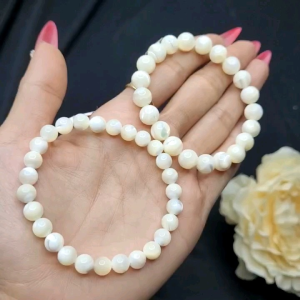 Q842 Vòng Sò Hóa Thạch 6li 8li Kim và Thuỷ - Phong Thuỷ TUDO P