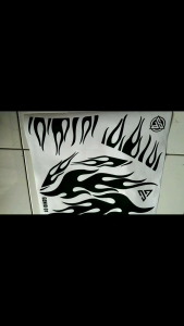 Striping New Vario 125 150 Stiker Vario Motif Api