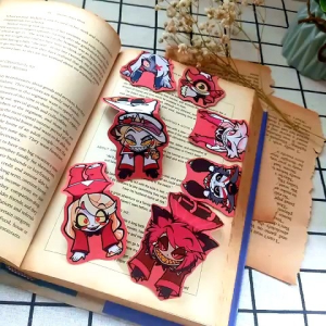Hazbin Hotel-inspired Dangling Chibi Magnetic Bookmarks