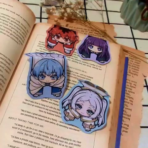 Frieren-inspired Dangling Chibi Magnetic Bookmarks