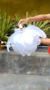 KELOPAK BUNGA/CUP BUNGA + FITINGAN TERMURAH TERLARIS BAHAN KAIN ORGANDI DIAMETER 60 CM