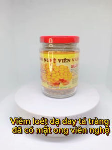 Mật ong nghệ viên vàng xuân nguyên 100g cải thiện đau dạ dày tá tràng