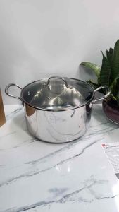 Nồi Inox 304 cao cấp 3 lớp đúc liền khối Fivestar Plus nắp kính 18cm | 20cm | 24cm | 26cm | 28cm  dùng được mọi bếp