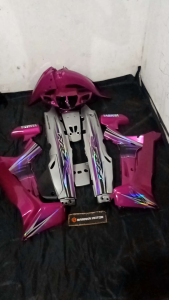 cover body set fizr stripping hologram body halus warna magenta silver meresahkan