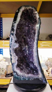 Natural Brazil Precious Amethyst Crystal Cave Ornament AA63 #Amethyst #CrystalCave