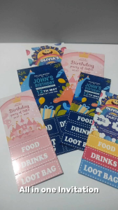 AMBREPH: PERSONALIZED ALL IN ONE 3in1 INVITATION FOOD RAFFLE TICKET STUB WEDDING BIRTHDAY BAPTISM FUNDRAISER EVENT COMPANY ANNIVERSARY PERFORATED PHOTOPAPER GLOSSY