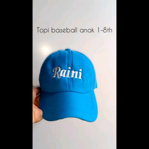 Topi Baseball Anak Laki Laki Perempuan Custom Nama Suka Suka