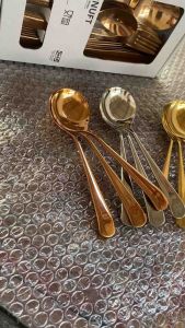 304 ช้อนสแตนเลสหนารา (ช้อนกลม ช้อนสแตนเลส) ช้อนซูปสแตนเลสแท้เกรด ขนาด 17.3*4.6