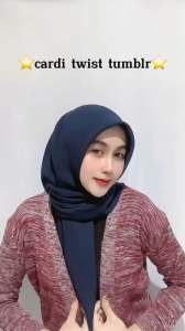 Cardigan Rajut Twist Tumblr