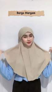 Kerudung Jilbab Hijab Instan Bergo Maryam Diamond Medium Premium