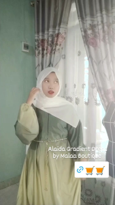 ALAIDA GRADIENT DRESS | Gamis Gradasi | Busui Friendly | Gamis SMLXXL2XL JUMBO | Gradasi Dress