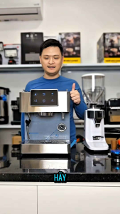 Máy Pha Cà Phê BOSS CM 3202 LCD | 2 Nồi Đun 2 Bơm Ulka 15 Bar | Group 58mm | Máy Cafe Chuyên Nghiệp Cho Quán Nhỏ & Take Away