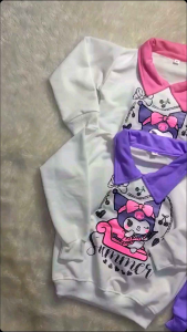 SETELAN KUROMI TERBARU BAJU MODEL KERAH SETELAN ANAK PEREMPUAN UMUR 1-8 TAHUN TERBARU