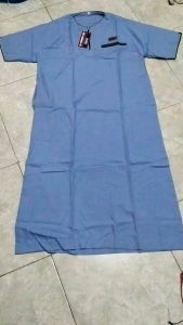 Jubah Gamis Remaja Tanpa Kerah: Bahan Katun Lembut & Ukuran Cocok