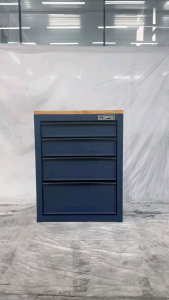 Tủ dụng cụ CSPS 61cm - 04 hộc kéo màu xanh dương kèm mặt ván gỗ