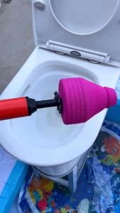 强力高压疏通器 (1个) Powerful High-Pressure Pipe Dredger   #气压式管道疏通器，不管是家里的马桶，地漏，浴池，还是洗脸池堵了，都可以用它通下✨.