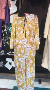 ชุดจั๊มสูทขายาว แขนยาว คอมีฮู้ด พิมพ์ลายสวยเก๋ มือ1 ซิปรูดหน้า