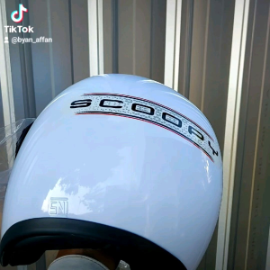 Helm Scoopy Putih Dahulu