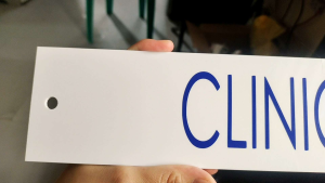 Acrylic plate signage for hospitals and others with min order of 20pcs up