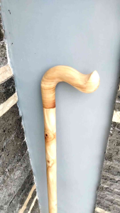 Tongkat Jalan Kayu Cendana Wangi Motif Payung Premium D68