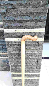 Tongkat Jalan Kayu Kemuning Gading Motif Payung D73