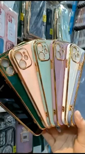 Casing Realme C53 / C51 / C2 / 9I / 7I / C17 / C35 / C55 / C67 / C11 2020 / C20 / C11 2021 / C12 / C15 - Casing List Gold Chrome