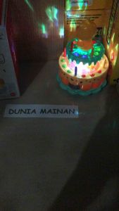 Mainan Kue Ulang Tahun LIlin bisa tiup ada musik dan lampu