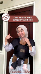 Gendongan Bayi Cuddleme Wrapper Gendongan instan newborn ergonomis M shape