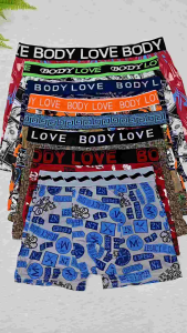 [3 Pcs ] Mens Boxer Cotton Silk M-3XL Underwear /Seluar Dalam Lelaki Seluar Boxer Lelaki Spender Kain Lembut