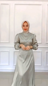 Claudy Dress - Gaun Pesta Muslimah - Gaun untuk Lebaran - Dress Muslimah Terbaru